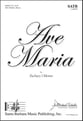 Ave Maria SATB choral sheet music cover